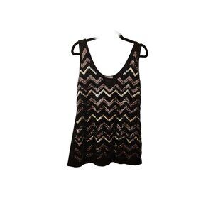 Carmen Marc Valvo Tank With Sequins Size L